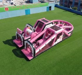 T7-5127 Pink Panther Thema Aufblasbare Hindernisparcours