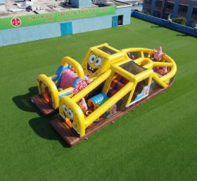T7-5153 SpongeBob Thema Aufblasbare Hindernisparcours