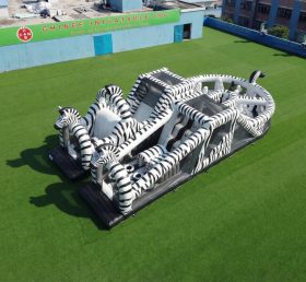 T7-5188 Zebra Themen Hüpfburgen Hindernisparcours