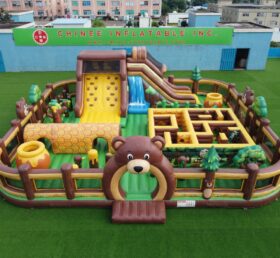 GF3-1430 Bären-Themen Hüpfburg-Spielplatz