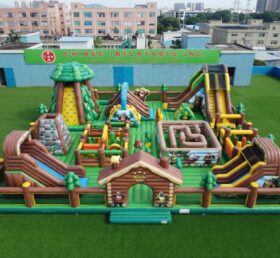 GF3-1438 Bärenbrüder-Themen aufblasbarer Spielplatz