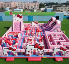 GF3-1466 Hello Kitty Thema Aufblasbarer Spielplatz