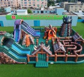 GF3-1469 Drachenzähmen leicht gemacht Thema Aufblasbarer Spielplatz
