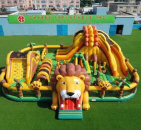 GF3-1471 Löwen-Thema Aufblasbarer Spielplatz
