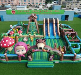 GF3-1477 Masha und der Bär Thema Aufblasbarer Spielplatz