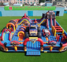 GF3-1484 Monster-Trucks-Thema Aufblasbarer Spielplatz