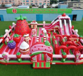 GF3-1512 Erdbeer-Kurzschluss-Themen-Aufblasbarer Spielplatz