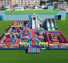 GF3-1514 Superman Thema Aufblasbarer Spielplatz