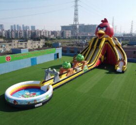 GS2-106 Angry Birds Thema Riesige Aufblasbare Wasserrutsche