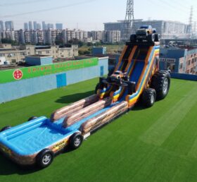 GS2-158 Monstertruck-Thema Riesige Aufblasbare Wasserrutsche