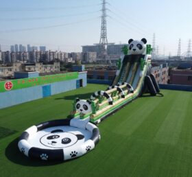GS2-165 Panda Thema Riesige aufblasbare Wasserrutsche