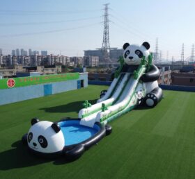 GS2-166 Panda-Thema Riesige Aufblasbare Wasserrutsche