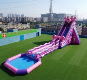 GS2-171 Pink Panther Thema Riesen aufblasbare Wasserrutsche