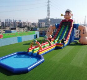 GS2-175 Popeye Thema Riesige Aufblasbare Wasserrutsche