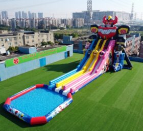 GS2-176 Power Rangers Thema Riesige aufblasbare Wasserrutsche