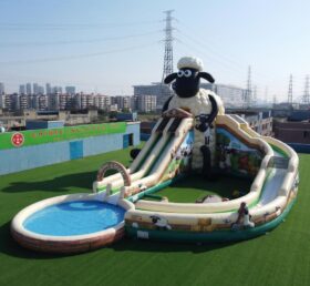 GS2-183 Shaun das Schaf Thema Riesen aufblasbare Wasserrutsche
