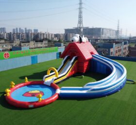 GS2-185 Snoopy Thema Riesige Aufblasbare Wasserrutsche