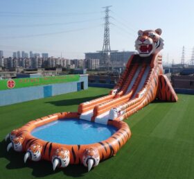 GS2-196 Tiger Thema Riesige Aufblasbare Wasserrutsche
