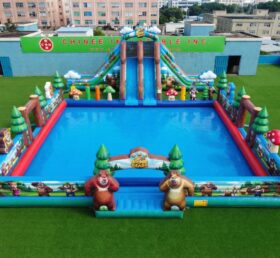 Pool3-858 Boonie Bears Thema Aufblasbarer Pool-Wasserpark