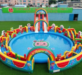 Pool3-864 Cocomelon Thema Aufblasbarer Pool Wasserpark