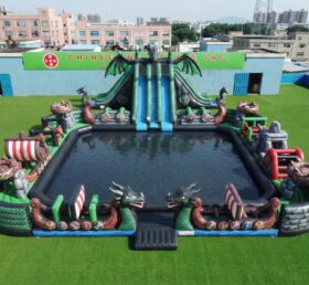 Pool3-879 Drachenzähmen leicht gemacht Thema Aufblasbarer Pool Wasserpark