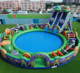 Pool3-887 Ninja-Turtles-Themen Aufblasbarer Pool-Wasserpark