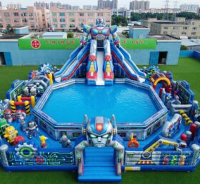 Pool3-900 Roboter-Thema Aufblasbarer Pool-Wasserpark