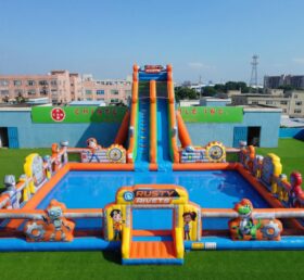 Pool3-901 Rusty Rivets Thema Aufblasbarer Pool-Wasserpark