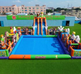 Pool3-902 Scooby-Doo Themen aufblasbarer Wasserpark mit Pool