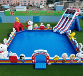 Pool3-906 Snoopy Thema Aufblasbarer Pool Wasserpark