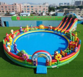 Pool3-913 Teletubbies Thema Aufblasbarer Pool Wasserpark