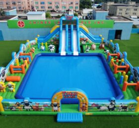 Pool3-918 Timmy Time Thema Aufblasbarer Pool Wasserpark