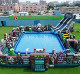 Pool3-926 Zombie-Themen Aufblasbarer Pool Wasserpark