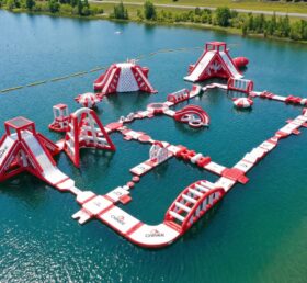 S595 Aufblasbarer Wasserpark Aqua Park Wasserinsel