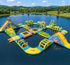 S618 SpongeBob Thema Aufblasbarer Wasserpark