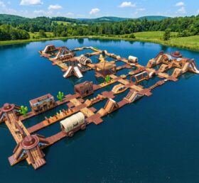 S620 Wild-West-Themen-Aufblasbarer Wasserpark
