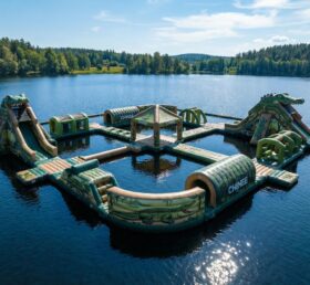 S629 Krokodil-Thema Aufblasbarer Wasserpark