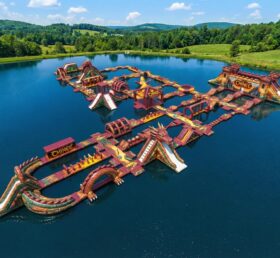 S632 Drachen-Themen Aufblasbarer Wasserpark