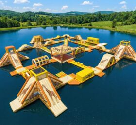 S635 Giraffen-Thema Aufblasbarer Wasserpark
