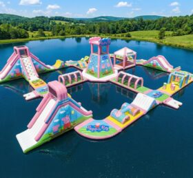 S644 Peppa Pig Themen aufblasbarer Wasserpark
