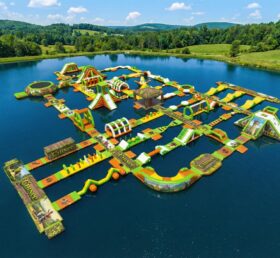 S650 Shrek-Themen Aufblasbarer Wasserpark