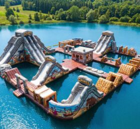 S656 Die Feuersteins Themenaufblasbarer Wasserpark