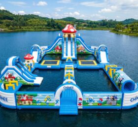 S657 Die Schlümpfe Themen Inflatable Wasserpark