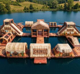 S660 Wild-West-Theme Aufblasbarer Wasserpark