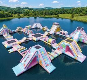 S671 Süßigkeiten-Thema Aufblasbarer Wasserpark