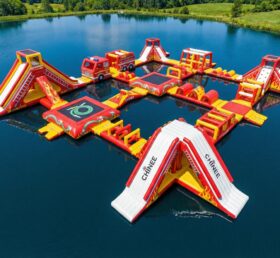 S684 Feuerwehr-Themenaufblasbarer Wasserpark
