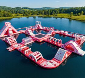 S688 Hello Kitty Themen-Aufblasbarer Wasserpark