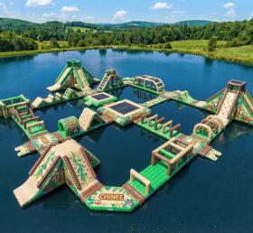 S689 Dschungel-Thema aufblasbarer Wasserpark