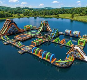 S694 Monster-Trucks-Themen aufblasbarer Wasserpark