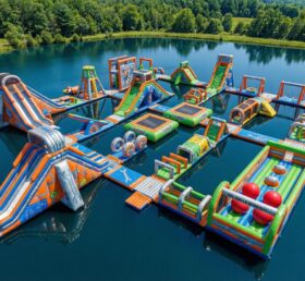 S702 Rusty Rivets Thema Aufblasbarer Wasserpark